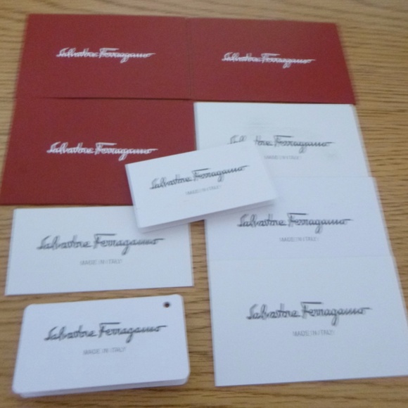 AUTHENTIC SALVATOR FERRAGAMO TAGS CARDS RECEIPT ENVELOPES {ONLY} - Picture 9 of 16
